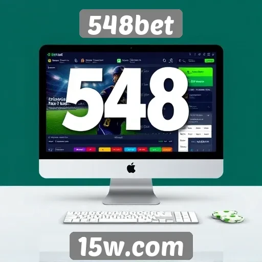 Interface e design do site 548bet